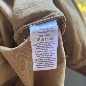Everlane Boxy Overshirt in Buttersoft Camel